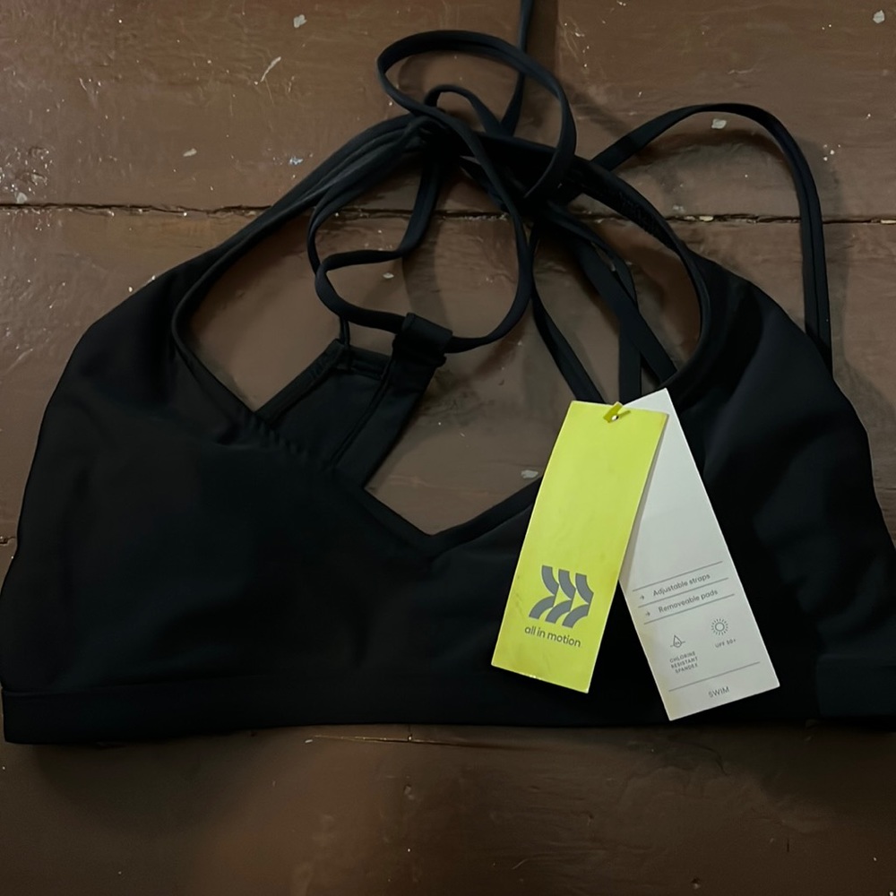 Black bikini top